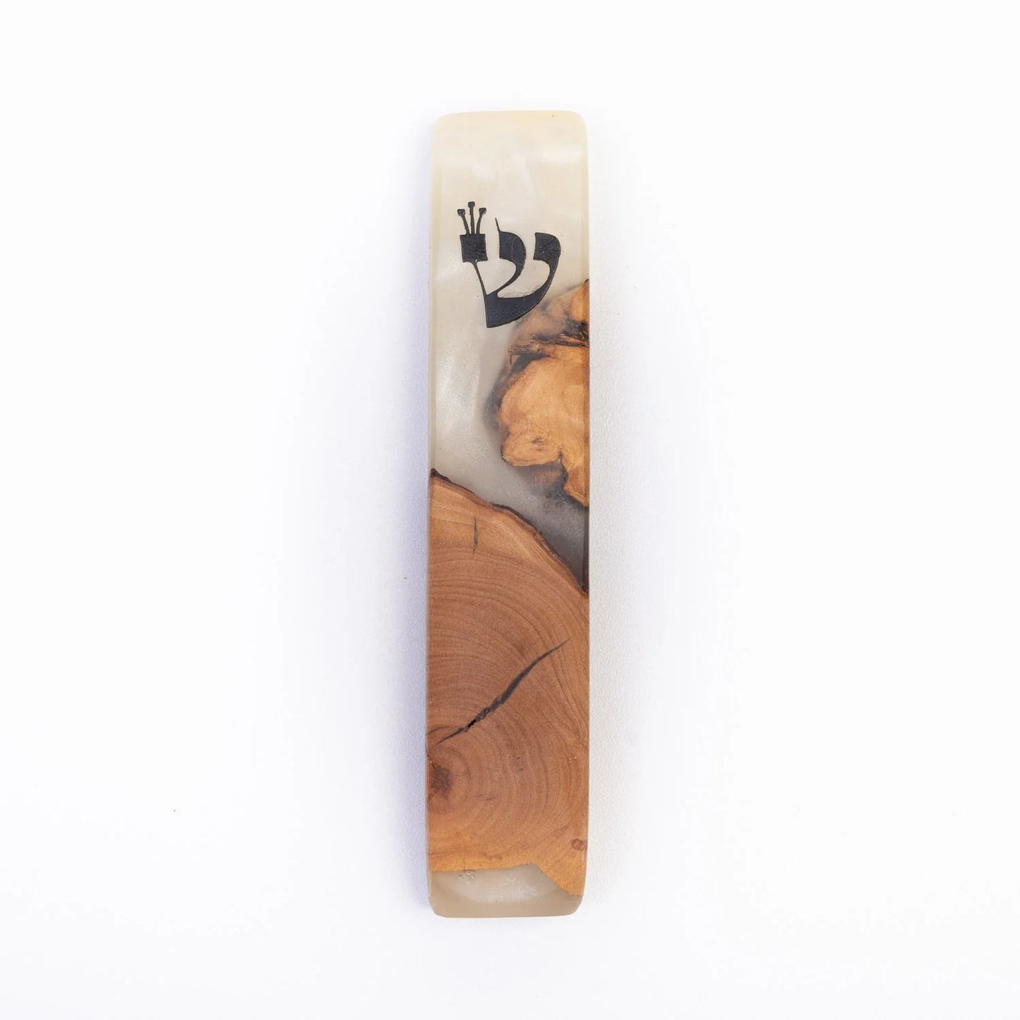 Handmade Mezuzah Cases - White Pearl Collection