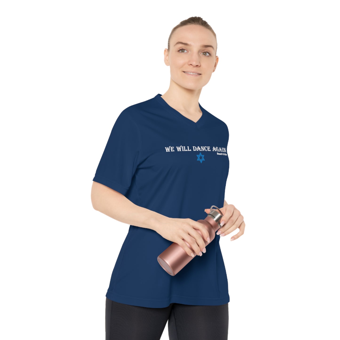 We Will Dance Again - Women's Performance V-Neck T-Shirt