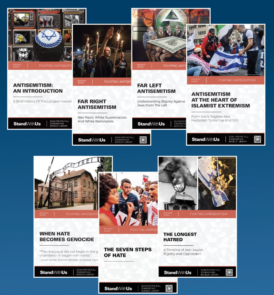 Knowledge Is Power. Get our 7-booklet series to fight antisemitism!