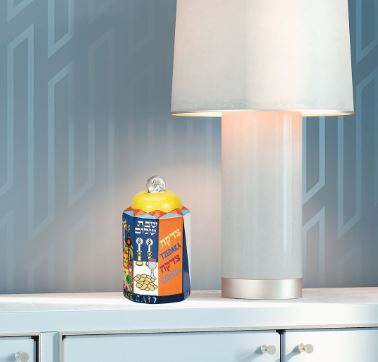 7 Days Of Creations Ceramic Tzedakah Box