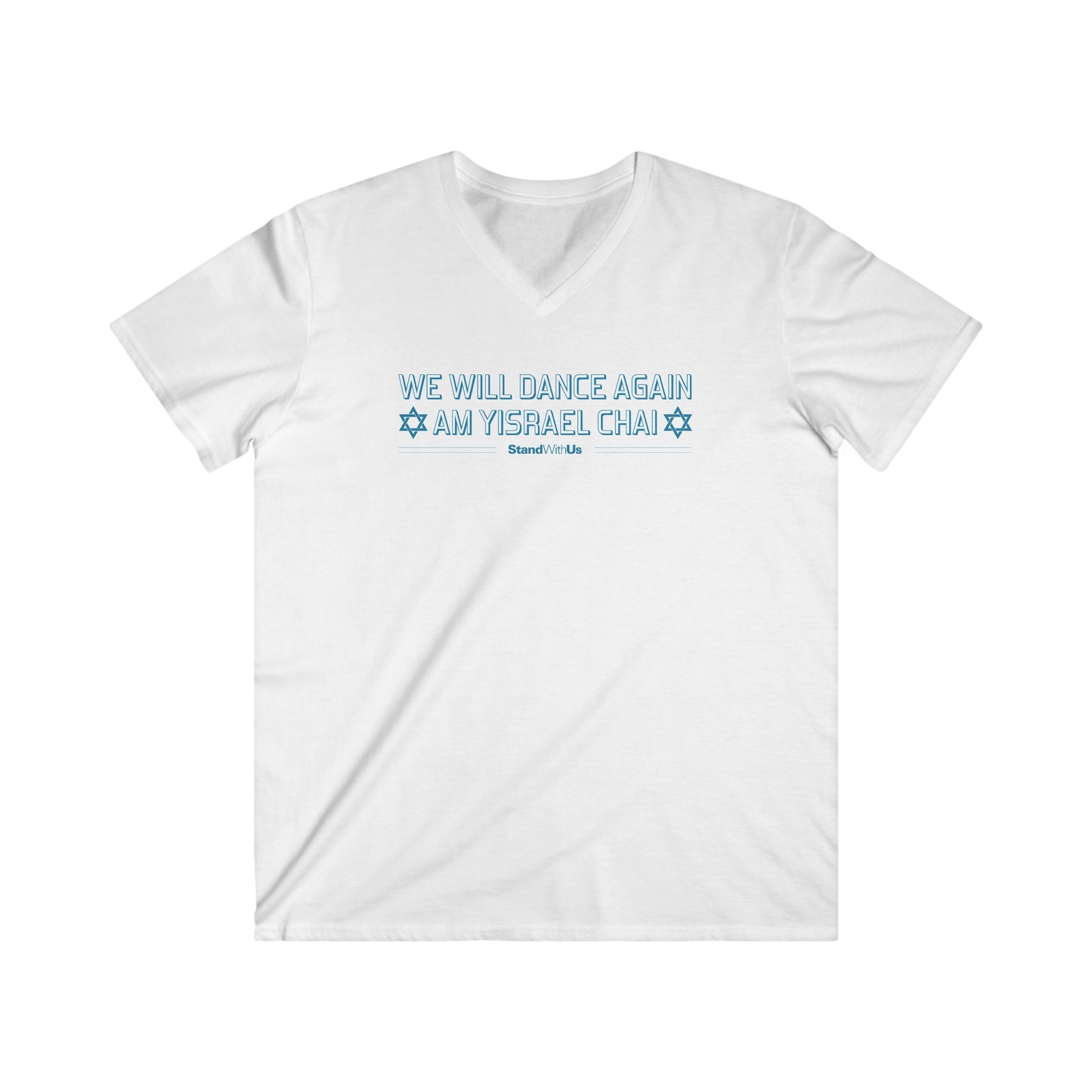 We Will Dance Again - Men's Fitted V-Neck Short Sleeve Tee