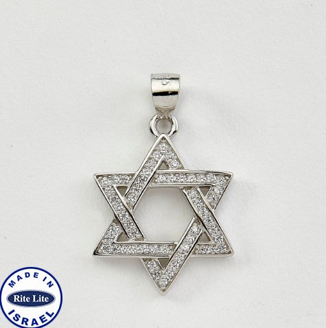 Pendant, Sterling Silver Star of David