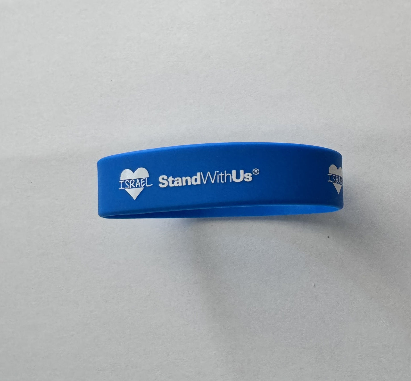 I Heart Israel Wristband (3/4 size)