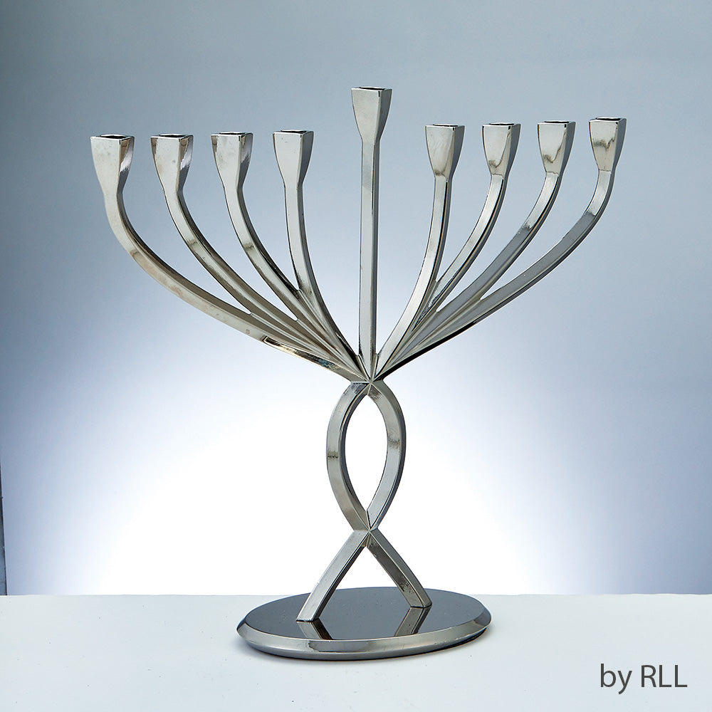 "Facets of Light" Aluminum Menorah