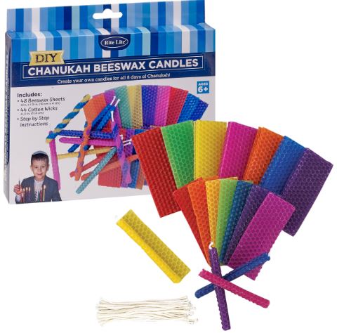 Design Your Own Chanukah Beeswax Candles Kit