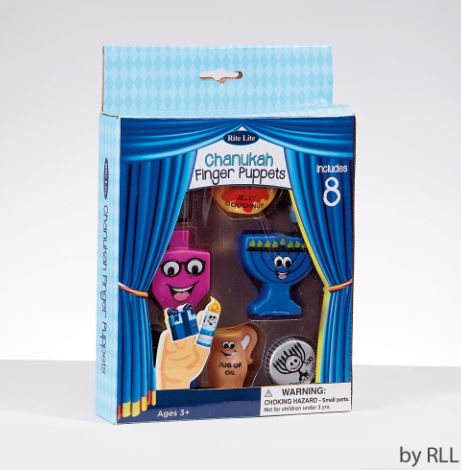 Chanukah Vinyl Finger Puppets