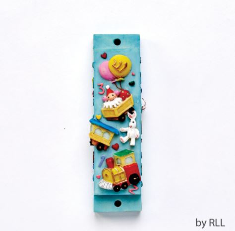 Toys & Balloons Resin Mezuzah