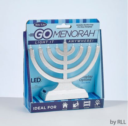 Go Menorah™ - Light It Anywhere, Silverplated